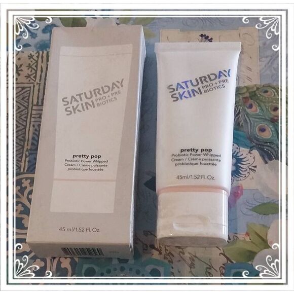 NIB~SATURDAY SKIN Pretty Pop Probiotic Power Whipped Cream Moisturizer~1.52 fl. - Picture 1 of 5